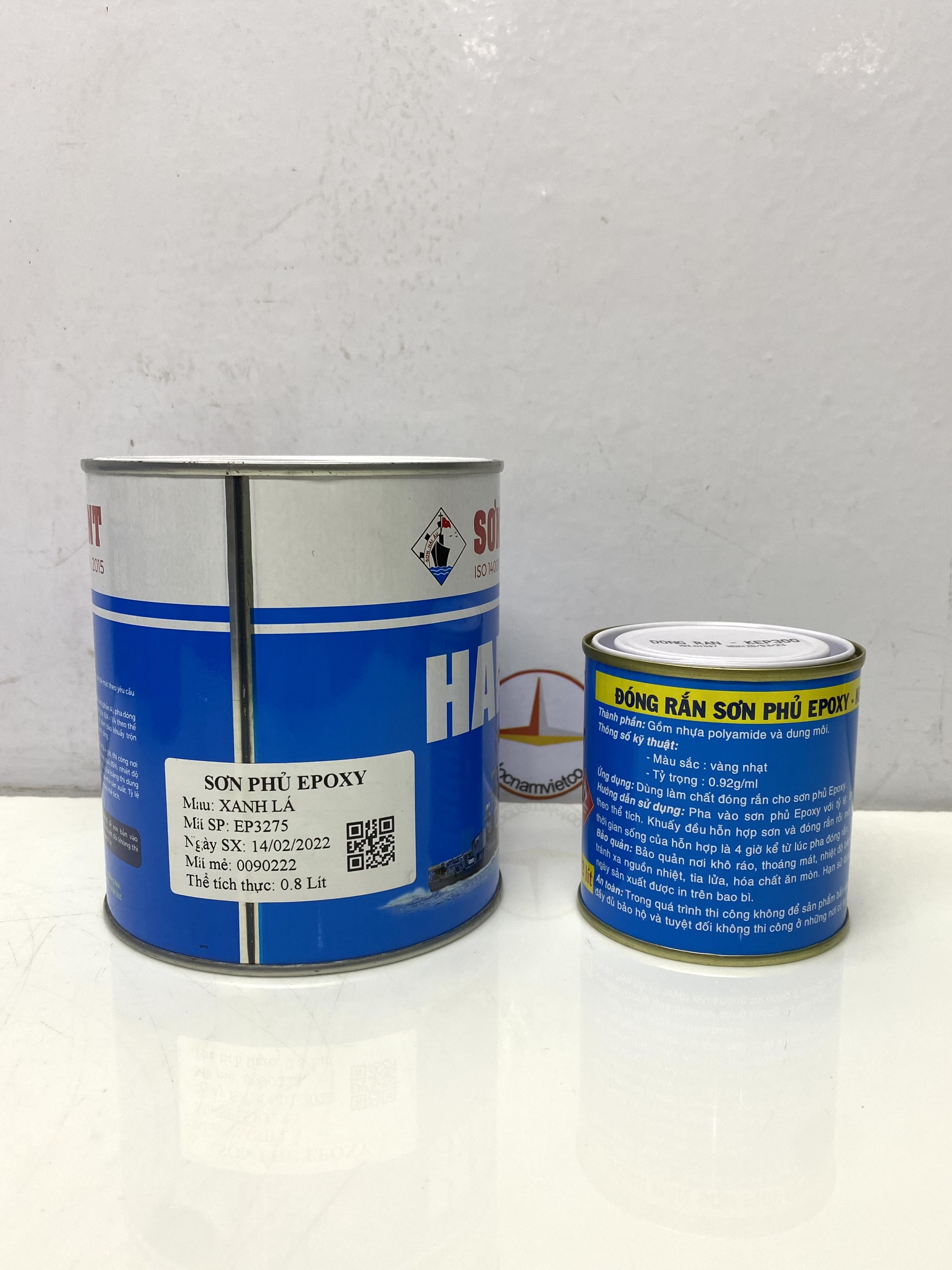 Sơn epoxy Hải Âu màu xanh lá EP275 1L/Bộ