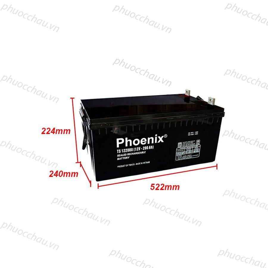 Bình Ắc Quy Khô PHOENIX TS122000 12V-200AH