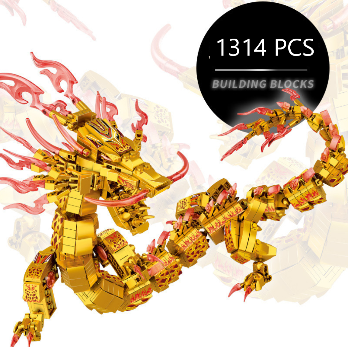 Bộ Đồ Chơi Xếp Hình Lắp Ghép Ninja Rồng Cho Bé, Lắp Ráp Dragon