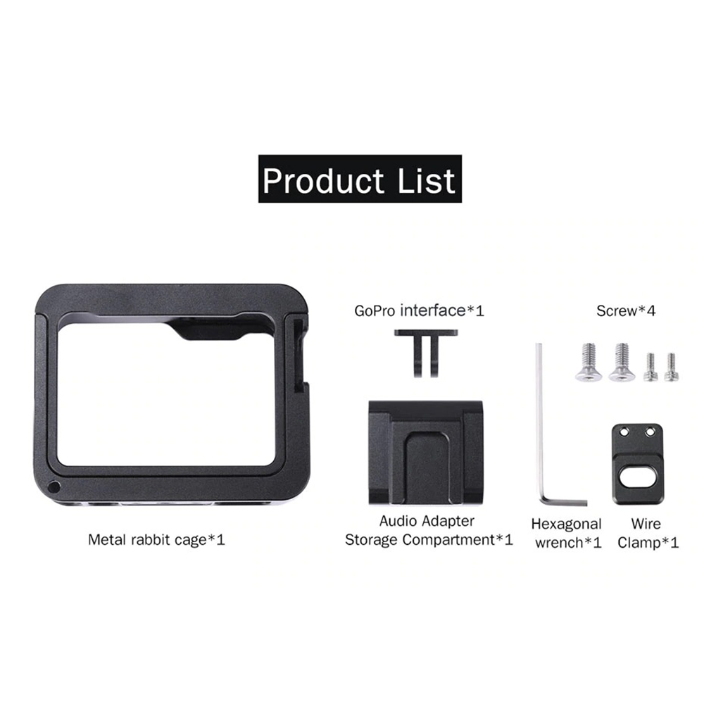 Khung dành cho máy quay hành trình GoPro Hero 5 6 7 Ulanzi V3 Pro Case (FUEC5) - Hàng chính hãng