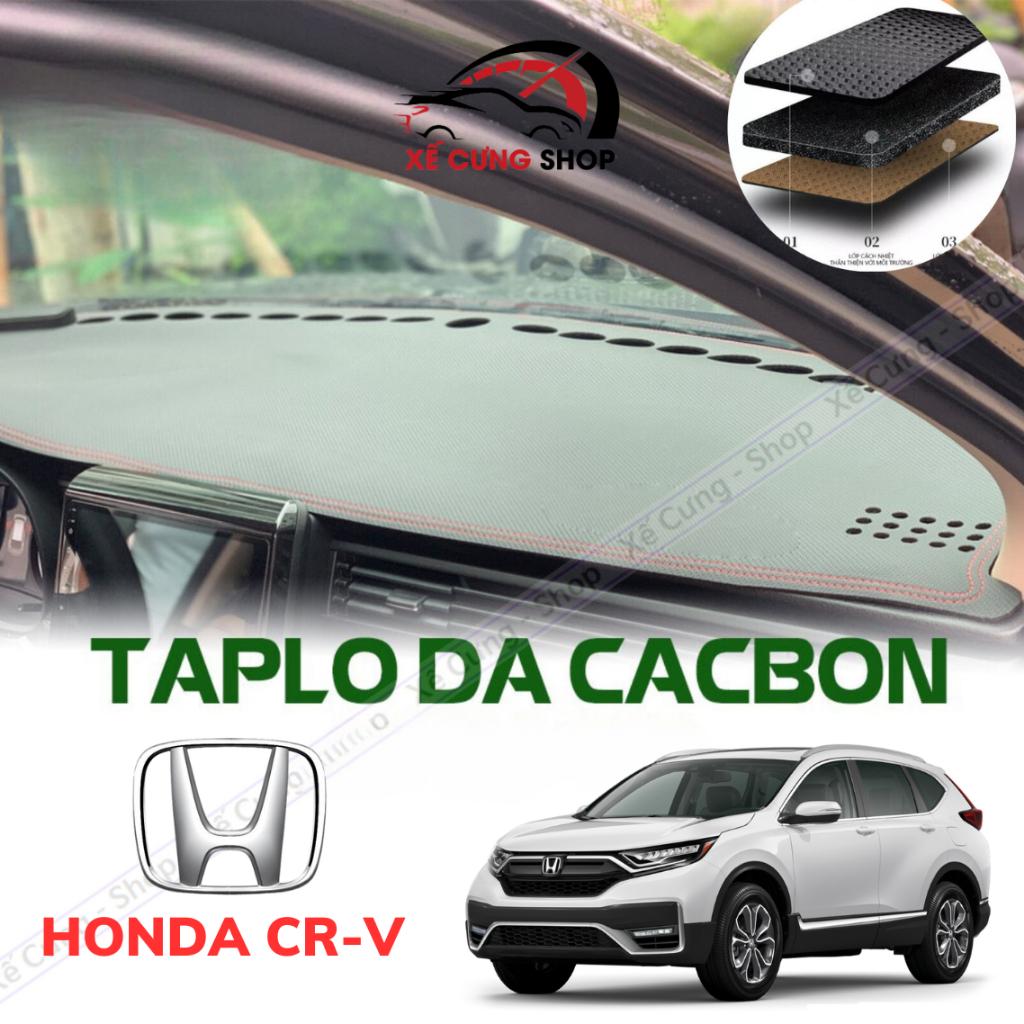Thảm taplo Honda CRV 2018 - 2022 Da vân carbon cao cấp