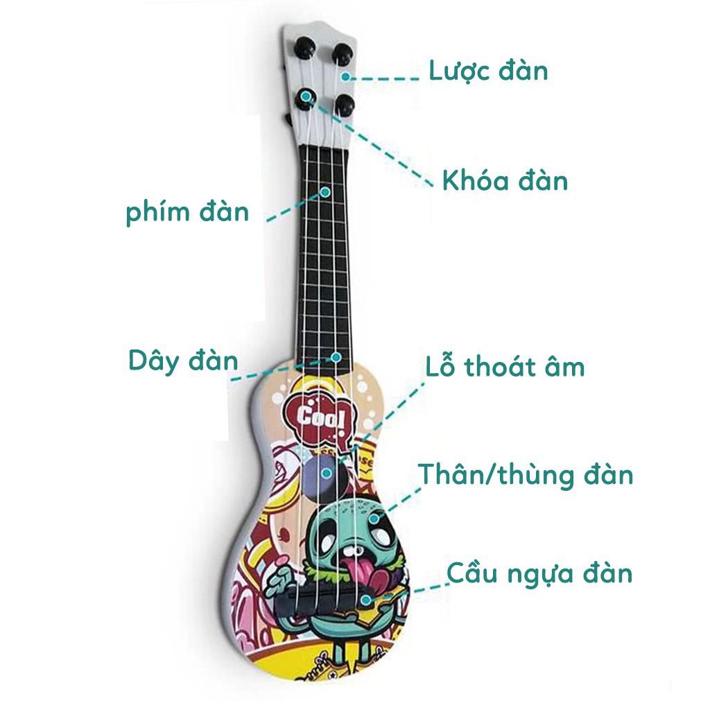 Đàn ukulele mini, đàn guitar mini cho bé tặng kèm vỏ đựng