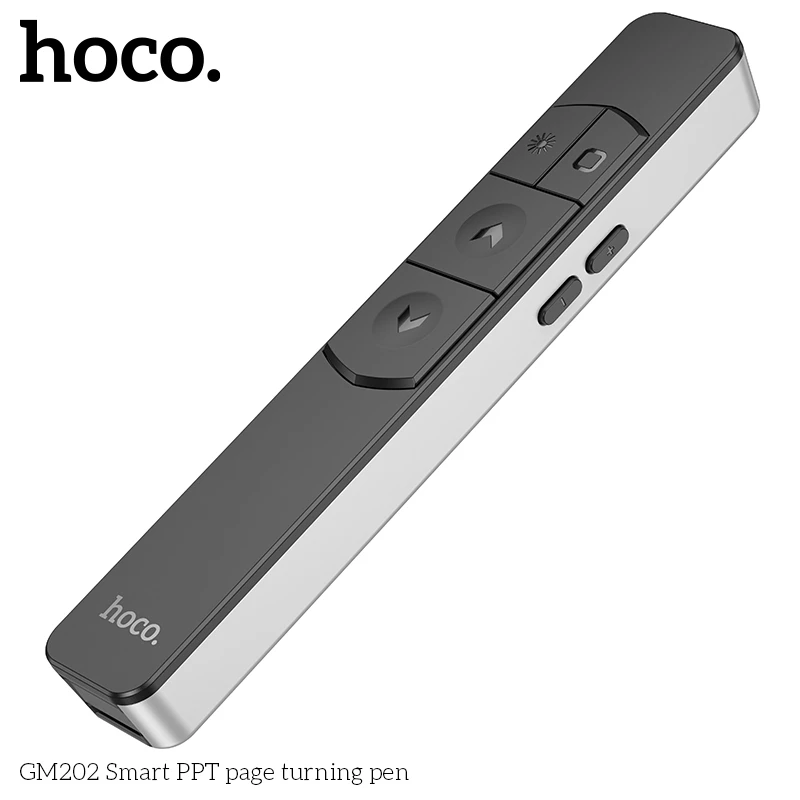 Bút trình chiếu pin sạc lazer đỏ dùng cho thuyết trình cổng sạc Type C dung lượng pin 180mAh Hoco Gm202 _ Hàng chính hãng