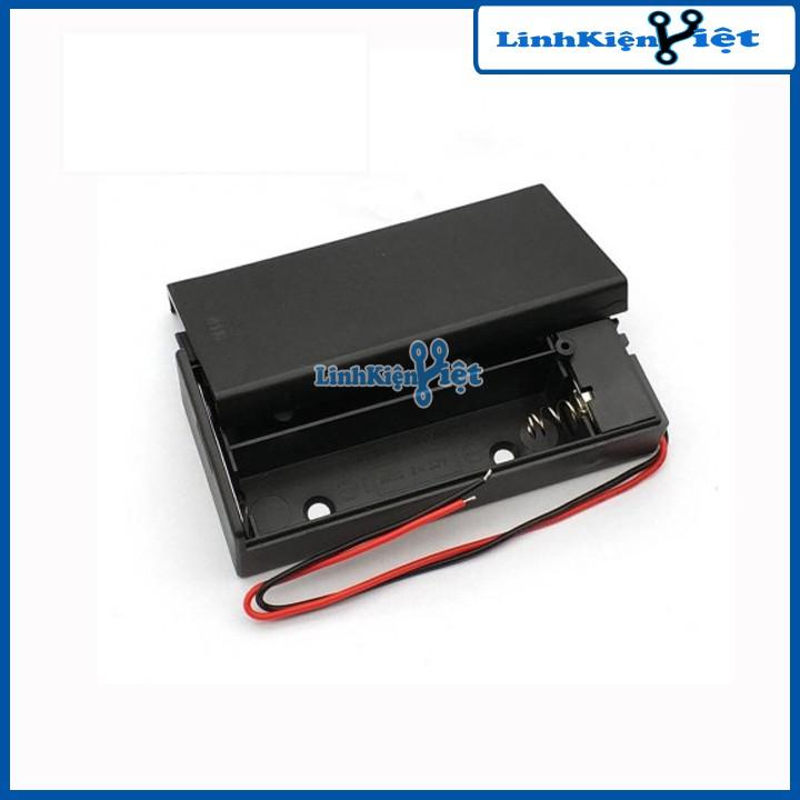 Bộ 2 Đế Pin AA Có Nắp 2 Pin