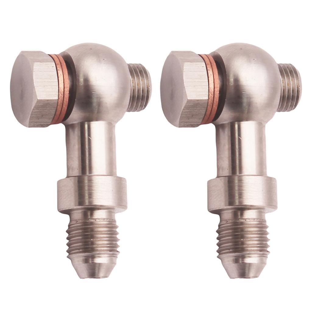 2Set  Oil Feed line / Hose adapter Fitting  Male  M10   Male