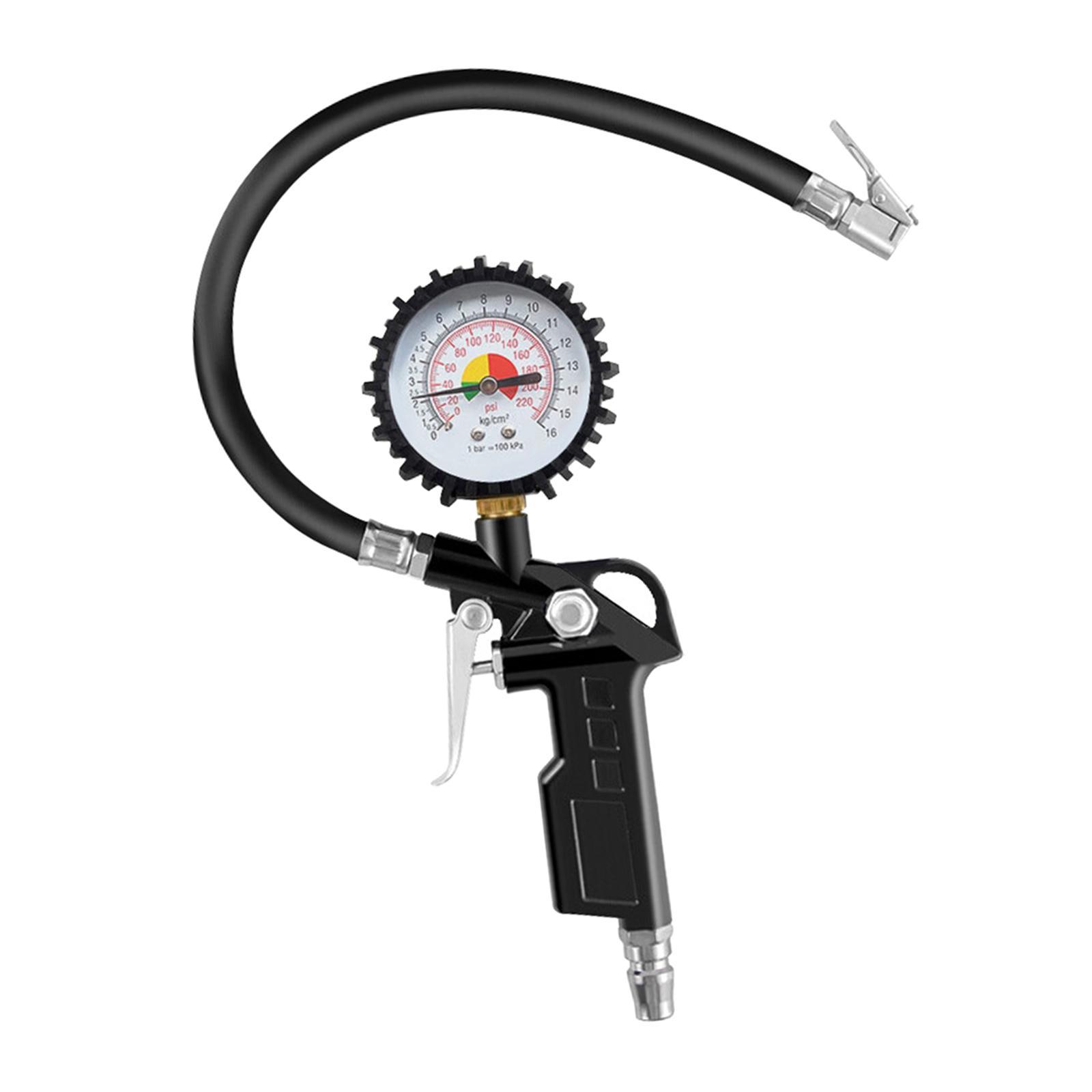 Universal Tire Pressure Gauge Meter Long Tube Measurement Tool Portable High Precision Handheld Tyre Air Pressure Tester for SUV Car RV