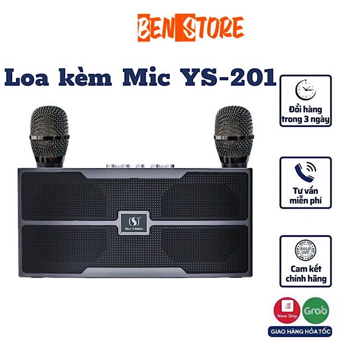 Loa Karaoke YS-201 Bass Siêu Trầm, Công Suất 35W Tặng Kèm 2 Chiếc Micro Cầm Tay Hát Hay, Hát Siêu Nhẹ. Bảo Hành 6 Tháng