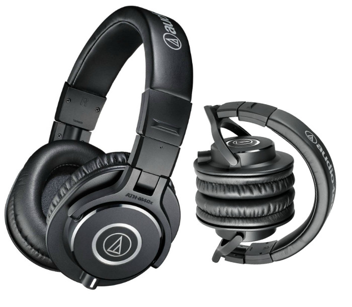 Tai nghe kiểm âm Audio-Technica ATH M40x chuyên nghiệp dây rời tiện lợi -  Hàng chính hãng