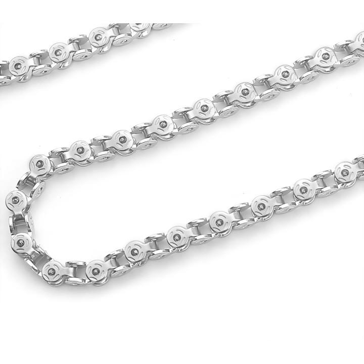Dây chuyền nam inox kiểu xích chạm hình kim tiên trắng sáng, đep, không đen - Đem lại đẳng cấp phong độ cho người đeo