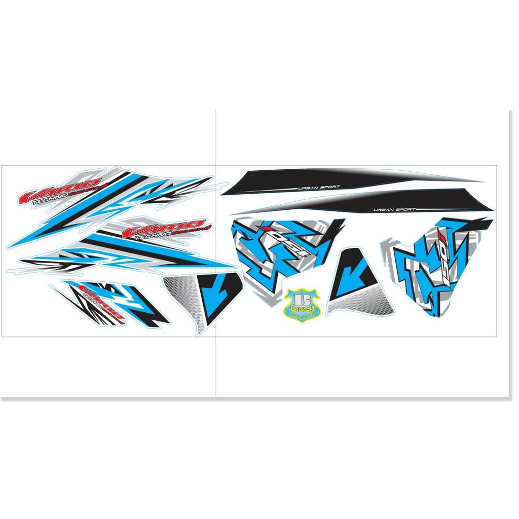 Tem rời vario 150i dán xe trắng