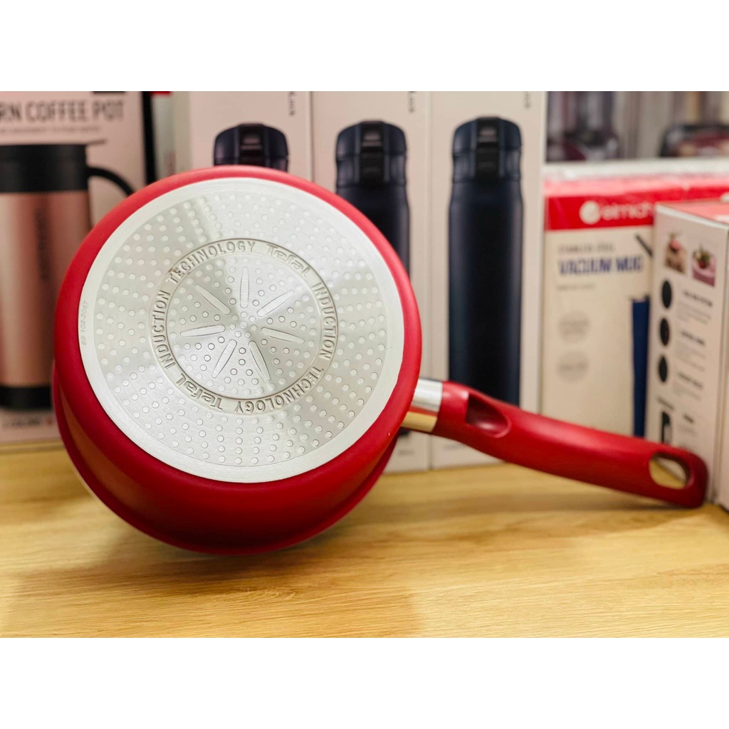 Quánh chống dính đáy từ Tefal So Chef G1352395 18cm có nắp Nồi nấu bột tefal so chef 18cm - Hàng chính hãng