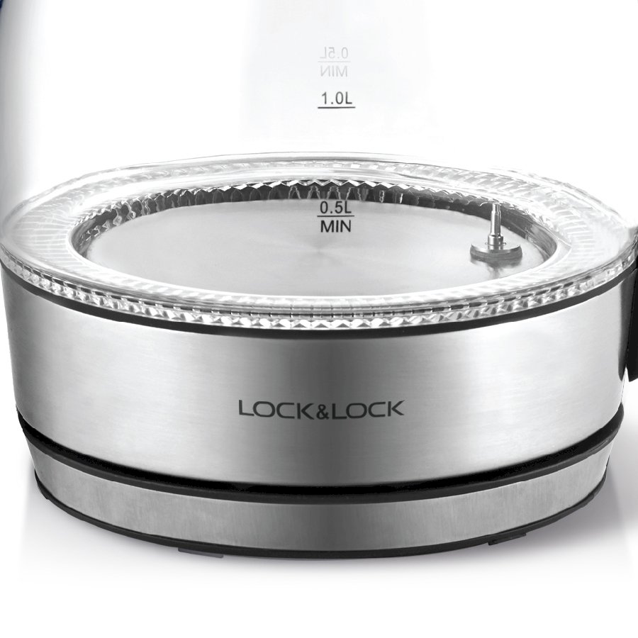 Ấm Điện Thủy Tinh Siêu Tốc Có Điều Chỉnh Nhiệt Độ Lock&Lock EJK341 - Hàng chính hãng
