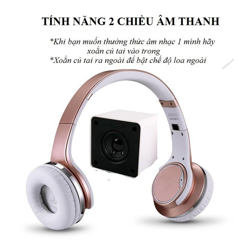 Tai Nghe Chụp Tai ️️ Tai Nghe Bluetooth Cao Cấp Lọc Tiếng Ồn - Tai Nghe Chống Ồn MH1 Dung Lượng Pin Lớn