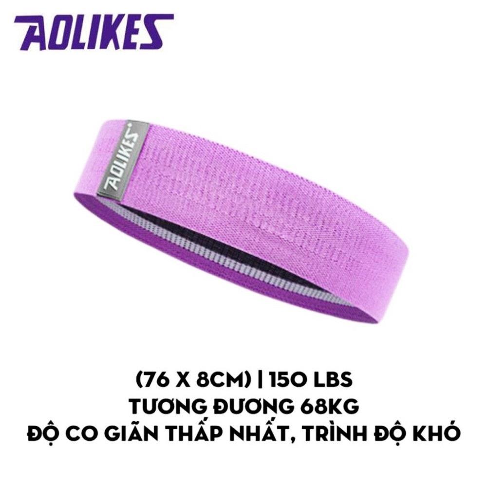 Dây Mini Band Đàn Hồi Kháng Lực Tập Mông Chân Đùi Aolikes Siêu Bền Chính Hãng RB3604