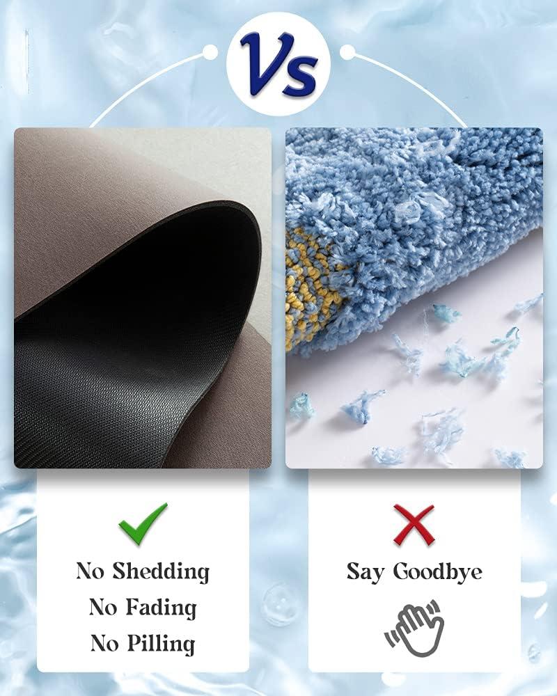 Đơn giản màu rắn Diatom Datom Bùn Bò hấp thụ thảm sàn, 40 * 60 cm, màu nâu