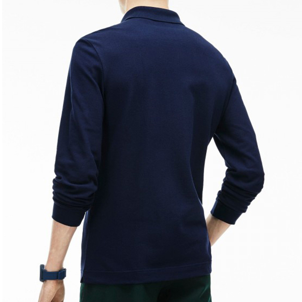 ÁO THUN NAM DÀI TAY CỔ BẺ MẪU MỚI NHIỀU MÀU, 3 SIZE, LOGO THÊU, VẢI 100% COTTON CAO CẤP