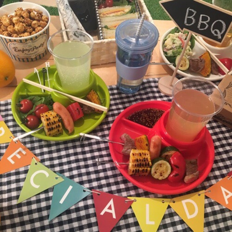 Khay ăn tiệc buffet, dã ngoại nhỏ gọn, đa năng - Hàng Nội Địa Nhật