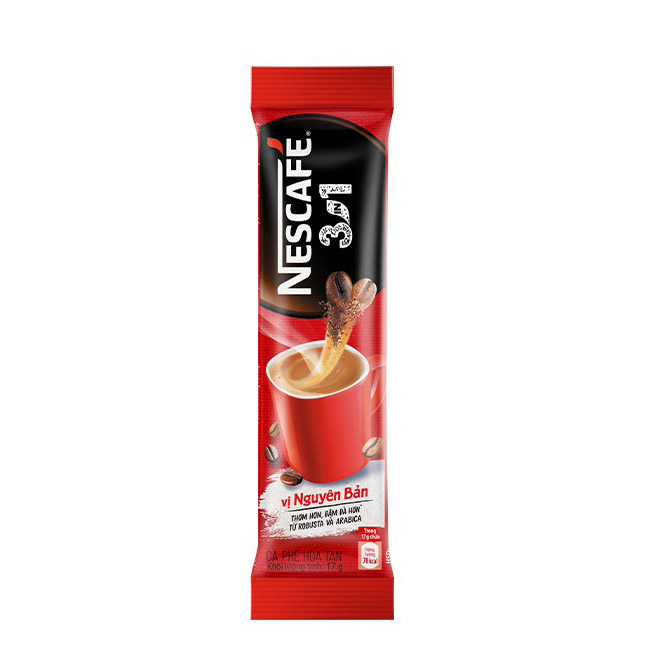 [Tặng Bộ 3 ly thủy tinh hoặc Bộ picnic hộp đựng và ly] NESCAFE 3IN1 Công thức cải tiến - VỊ NGUYÊN BẢN Bịch 46 gói