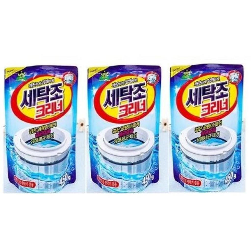 Bộ 3 gói tẩy lồng máy giặt loại 450g