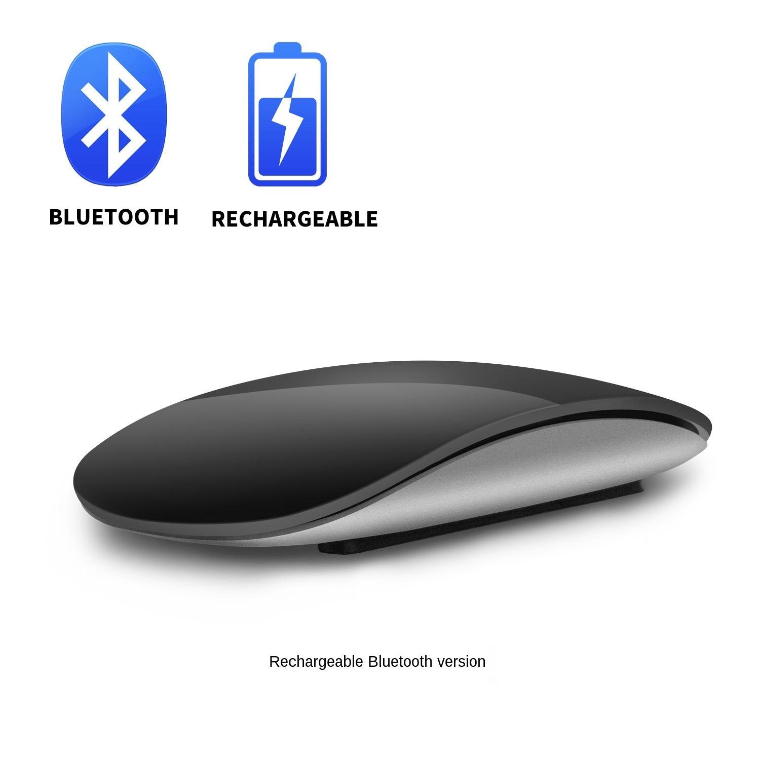 Bluetooth Không Dây Magic Mouse Im Lặng Sạc Laser Máy Tính Slim Thiết PC Chuột Cho Apple Macbook Microsoft