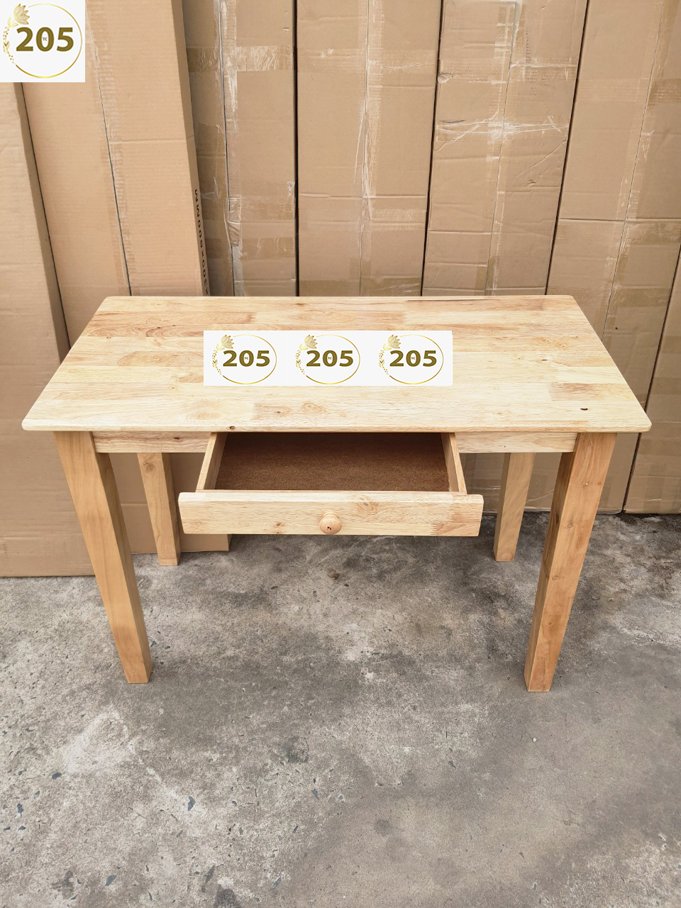 BÀN LÀM VIỆC có 1 HỘC TỦ - GỖ CAO SU - 100x50x75 cm