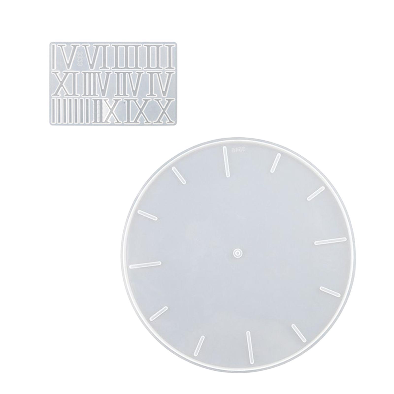 Alarm Clock Resin Casting DIY Epoxy Living Room Home Silicone Clock Mould