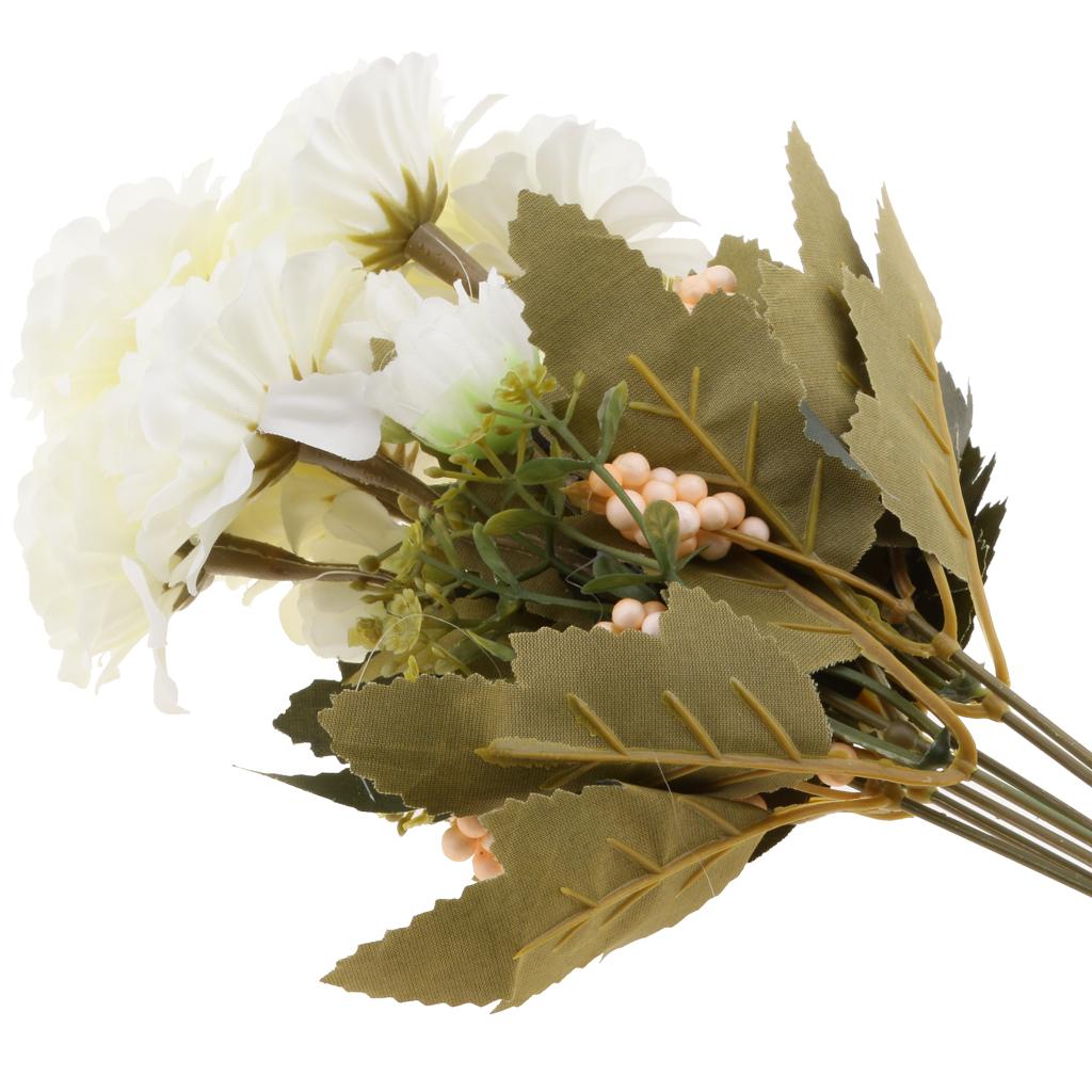 1 Bunch Artificial Peony Silk Flower Bridal Bouquet Garden Decor