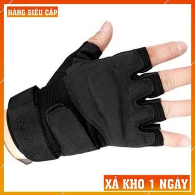 Găng Tay Nam Tập GYM Tập Tạ - Bao Tay Phượt Lính Mỹ Blackhawk Đi Xe Máy Đi Phượt