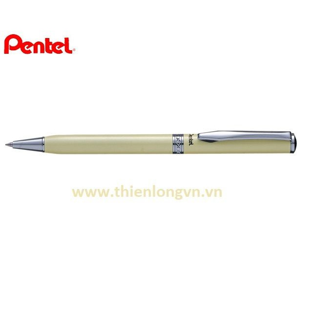 Bút ký cao cấp Pentel B811W thân bút màu sữa