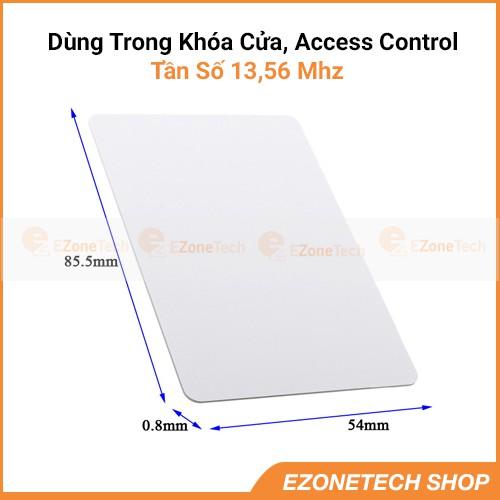 Thẻ Từ RFID Tần Số 13.56Mhz Màu Trắng (Mifare Card)