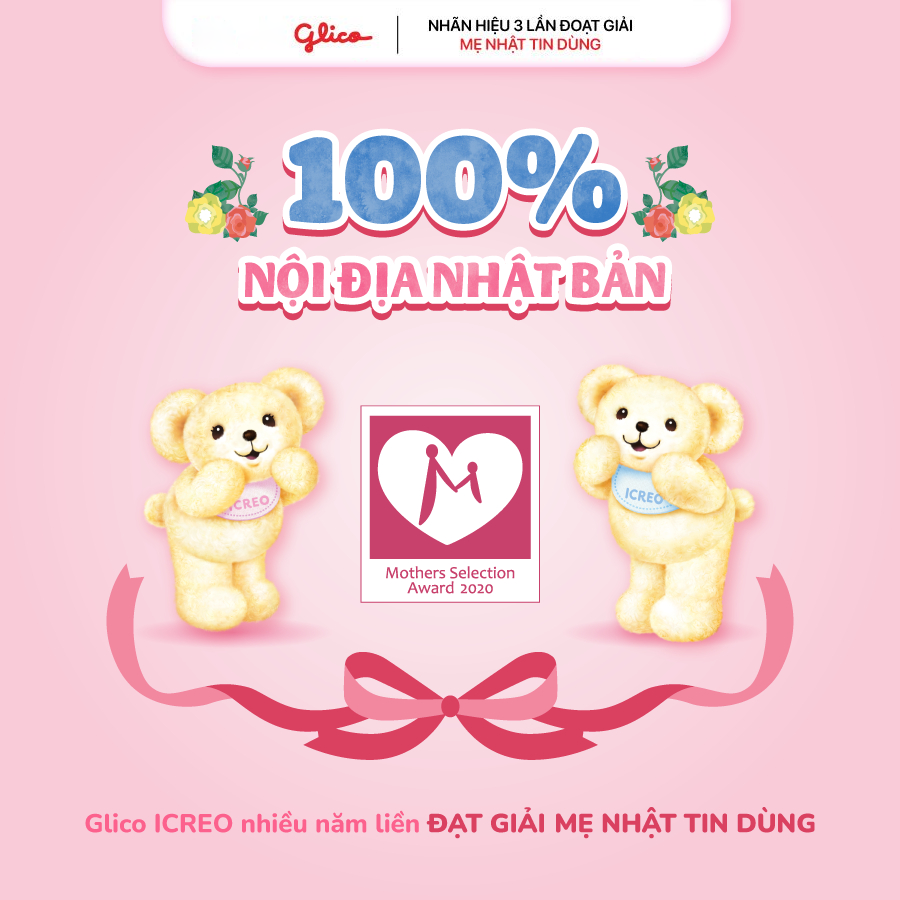 [COMBO 2 TẶNG 5 GÓI] Sữa Bột Glico Icreo Balance Milk 0M Cho Bé 0-12 Tháng (2x800g/Lon)