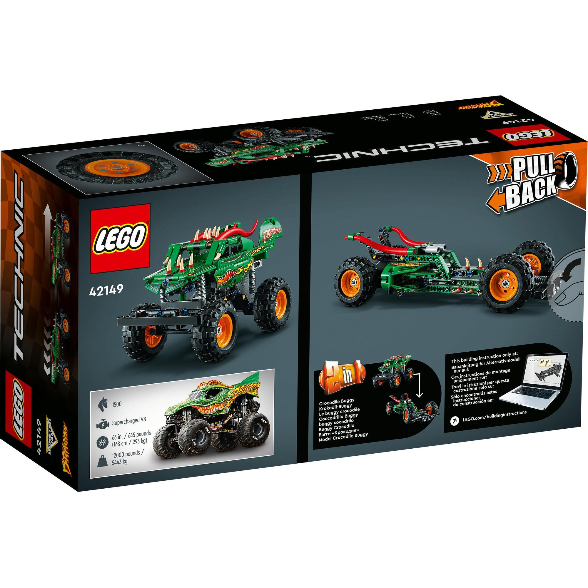 LEGO Technic 42149 Chiến Xe Monster Jam Dragon (217 Chi Tiết)