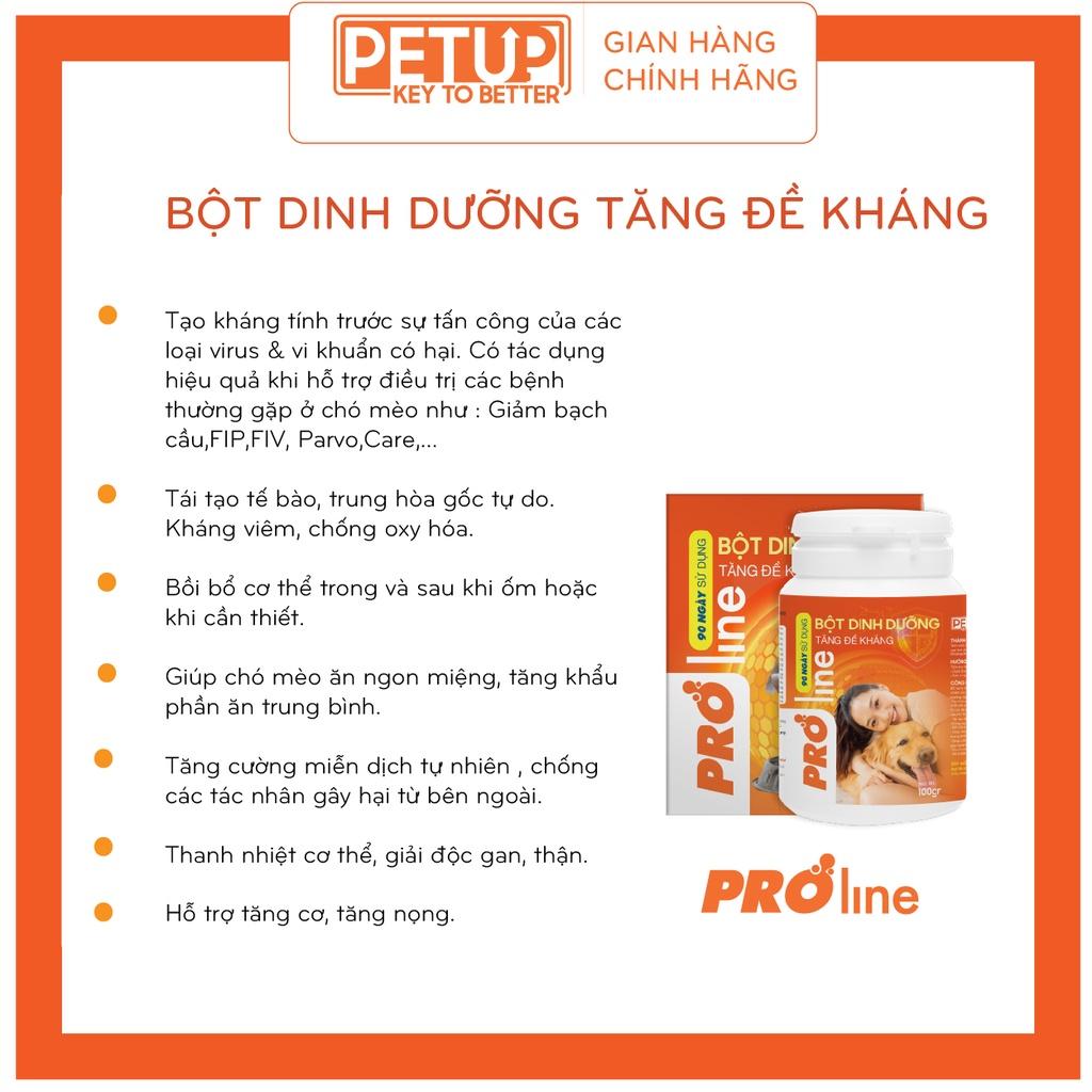 Bột dinh dưỡng tăng đề kháng dành cho chó mèo Proline-Bổ sung beta glucan, vitamin, canxi, lysine, zinc