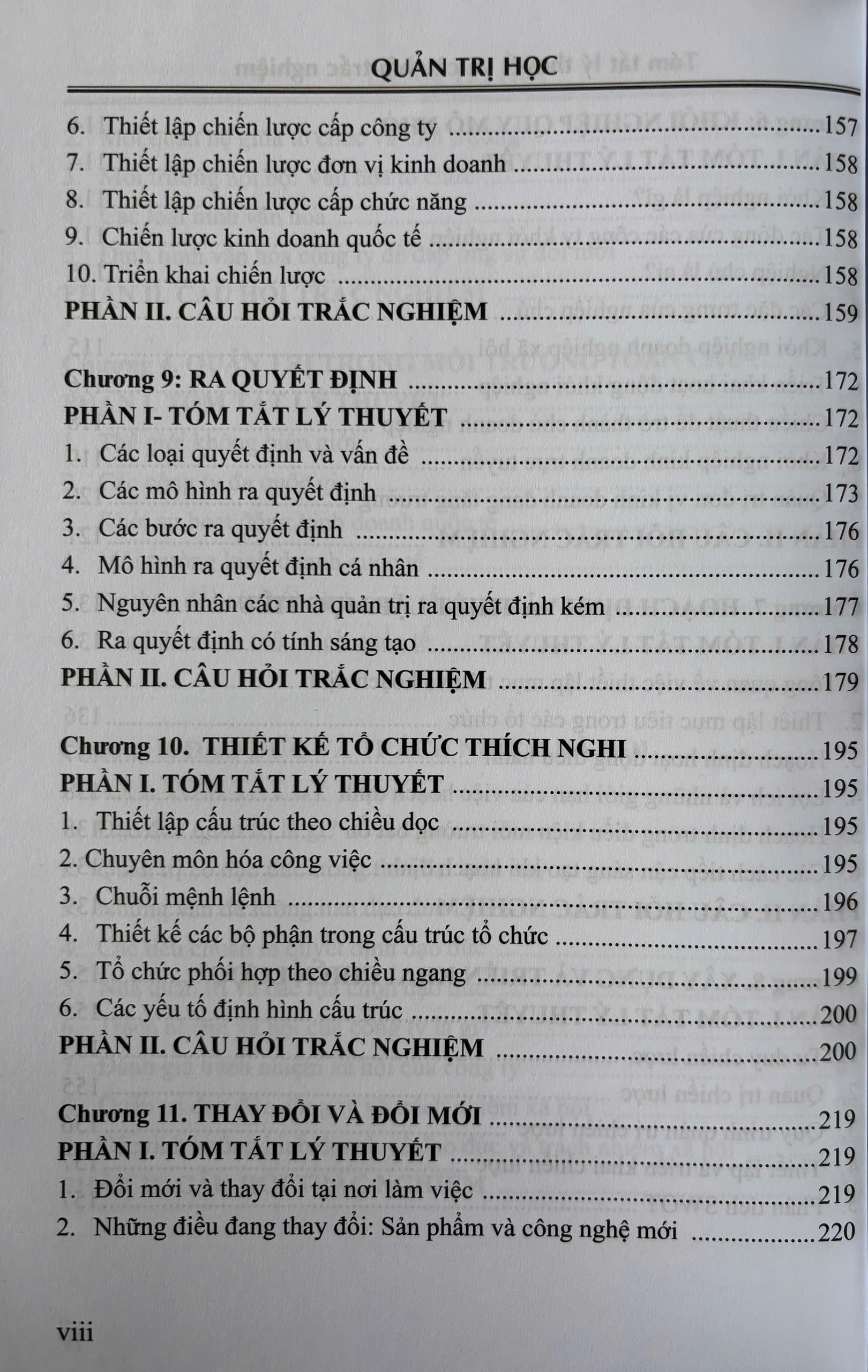 Quản Trị Học - Tóm Tắt Lý Thuyết Và Câu Hỏi Trắc Nghiệm
