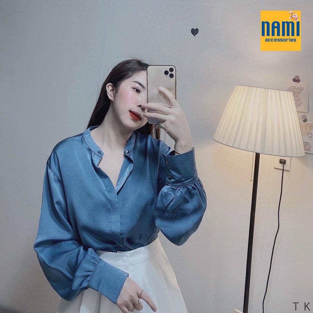 Áo Sơmi Trụ Tay Dài Xinh Xắn Dễ Mặc Mát Mẻ Quanh Năm Phối Đồ Vô Tư - ATNU035