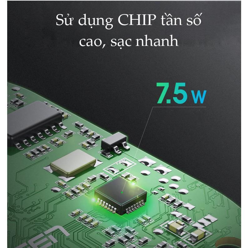 Sạc điện thoại không dây, cắm khe gió điều hòa trên xe hơi UGREEN CD157 50583 dùng cho màn hình từ 4.7-6.2 inch - Hàng chính Hãng