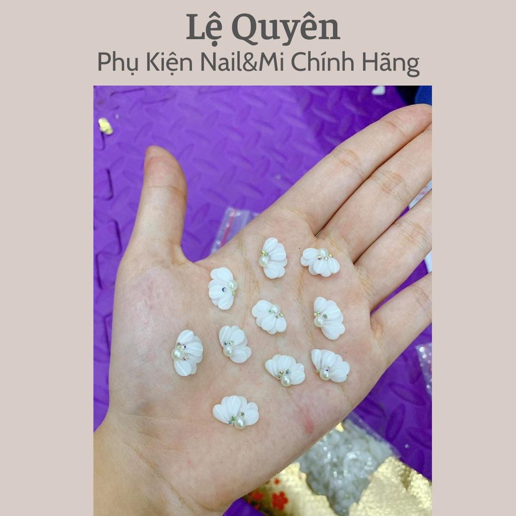 Hoa Nail Đẹp , Hoa Bột Vừa Form Móng Thật