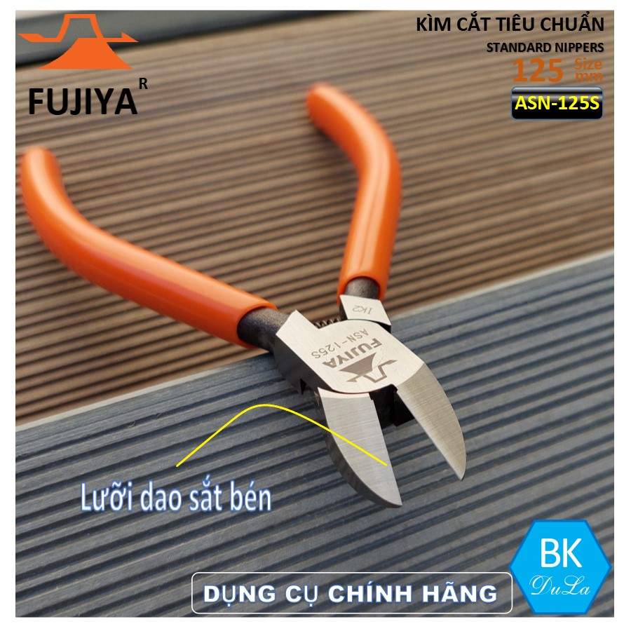 Kìm cắt tiêu chuẩn 125mm Fujiya ASN-125S- Công nghệ Nhật Bản