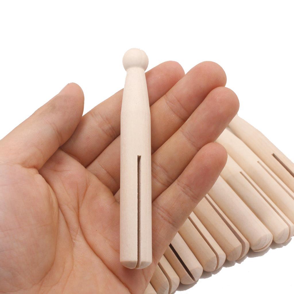 10pcs Food Snack Storage Sealing Bag Clips Sealer Clamp Solid Wood