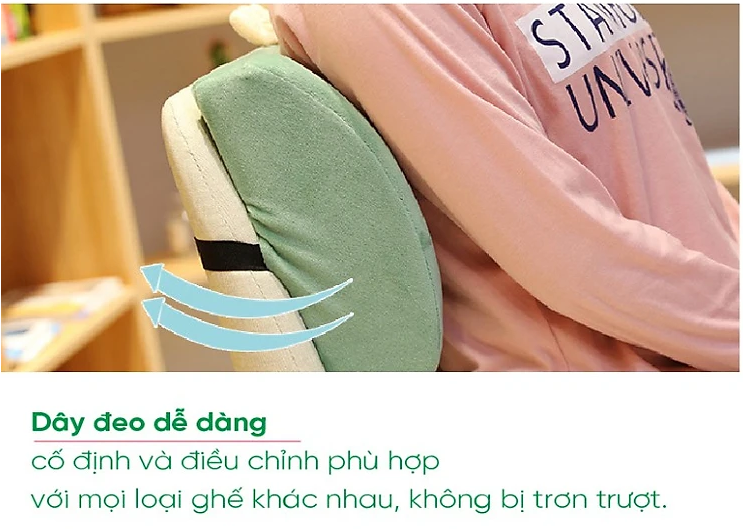 Đệm tựa lưng cao su non bảo vệ cột sốngGối tựa lưng đa năngGối đầuTựa lưng văn phòngHàng cao cấp công ty SAIGON FOAM