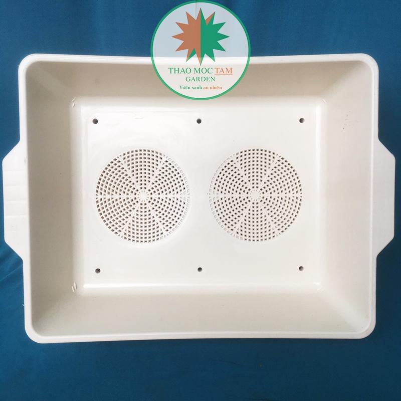 Combo 5 Khay Trồng Rau 48x39x12cm – Khay rau mầm, Trồng các loại rau ăn lá, chất liệu nhựa PP bền chắc