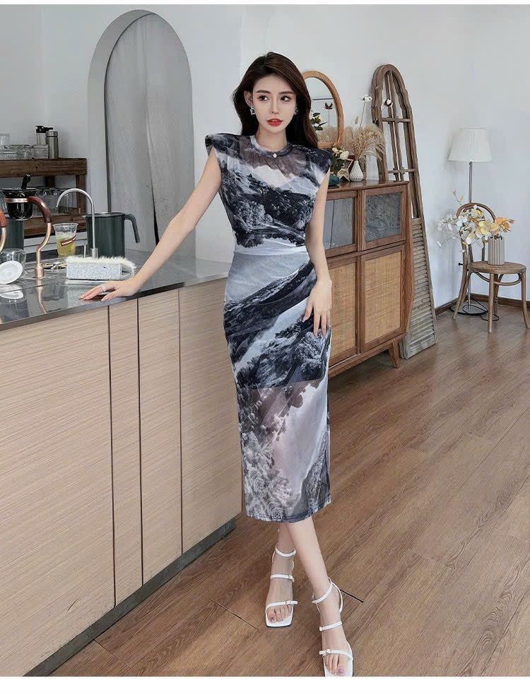 ĐẦM BODDY THUN LƯỚI SANG CHẢNH
