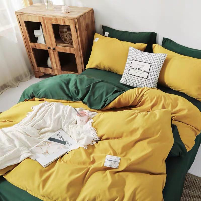 Bộ chăn ga gối Cotton Tici M2T bedding chăn ga Hàn Quốc màu sắc lạ mắt miễn phí bo chun drap ga giường