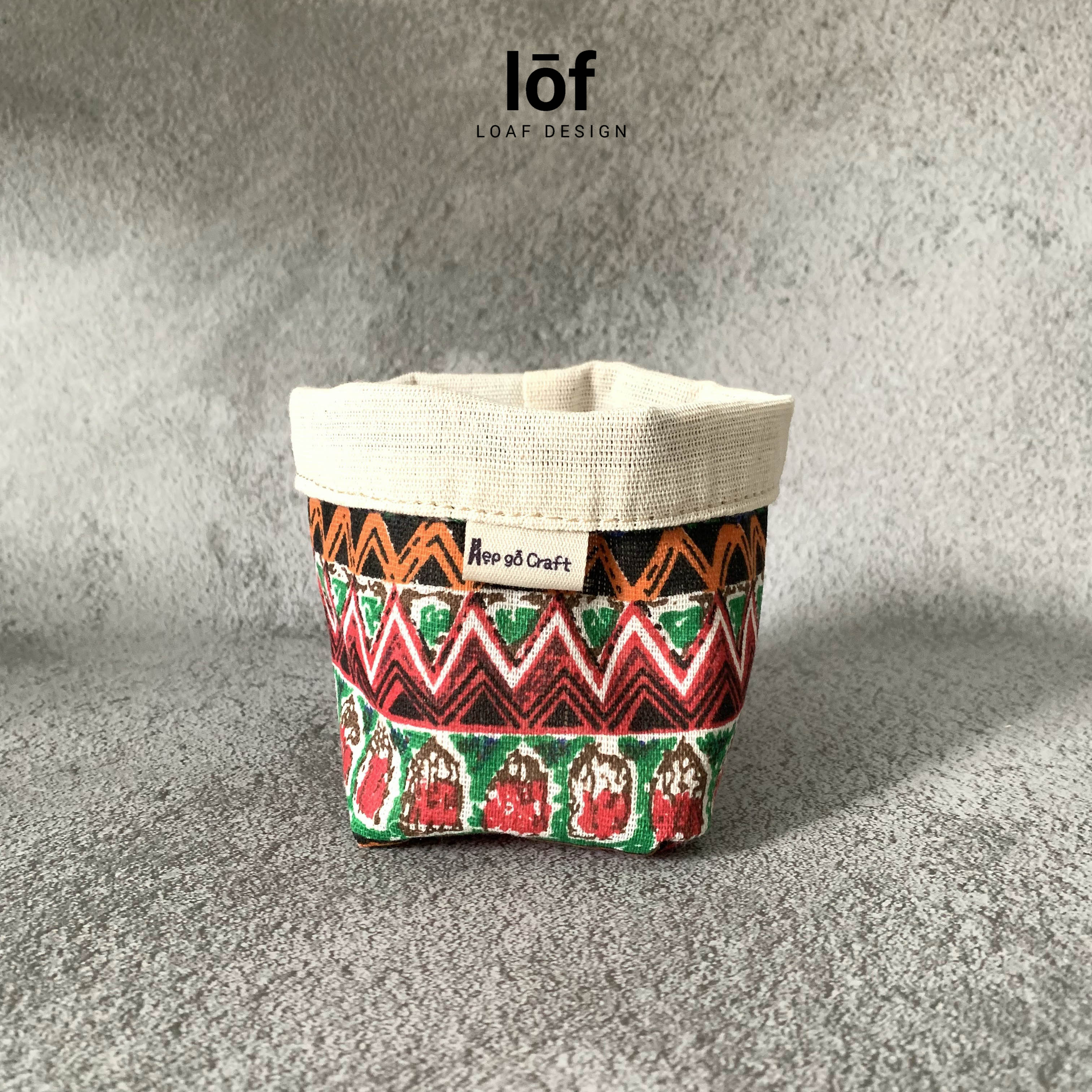 Chậu vải trồng cây để bàn Loaf Design