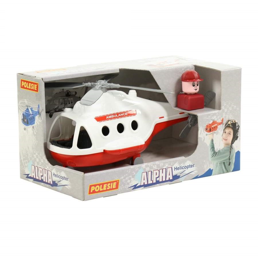 Máy bay trực thăng cứu thương Alpha đồ chơi - Polesie Toys