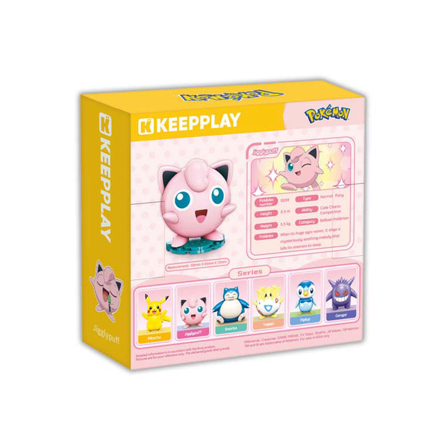 Đồ Chơi Lắp Ráp KEEPPLEY Pokémon - Kuppy-Jigglypuff K20229 Building Block - Herbie Toys