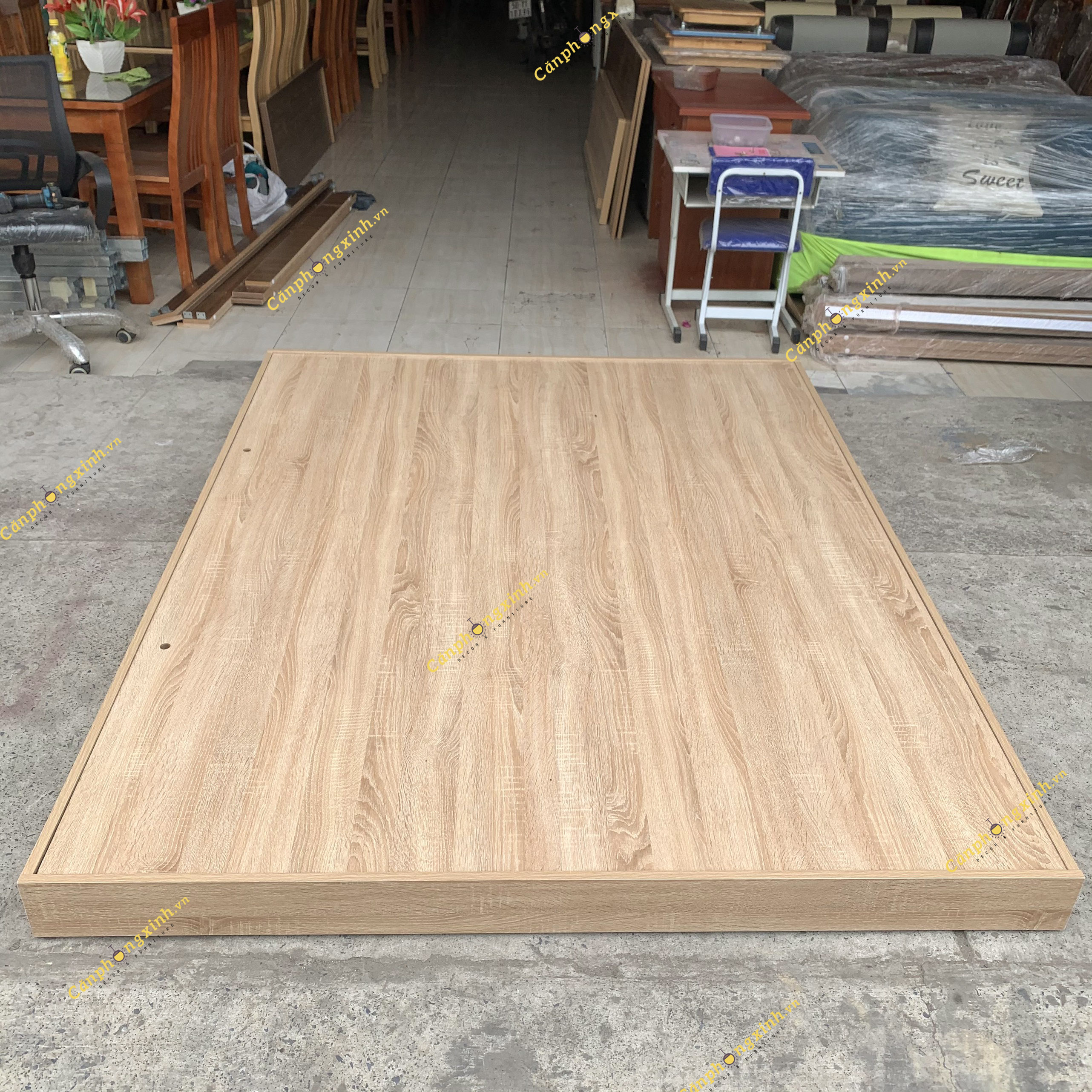 Giường ngủ bệt kiểu nhật, không đầu giường, gỗ MDF CPX-GB02