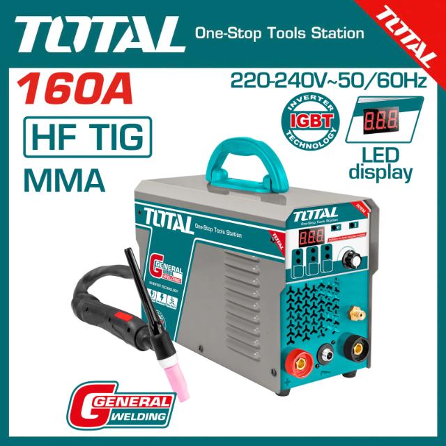 MÁY HÀN TIG/MMA INVERTER 160A/85V TOTAL TIG1601 - HÀNG CHÍNH HÃNG