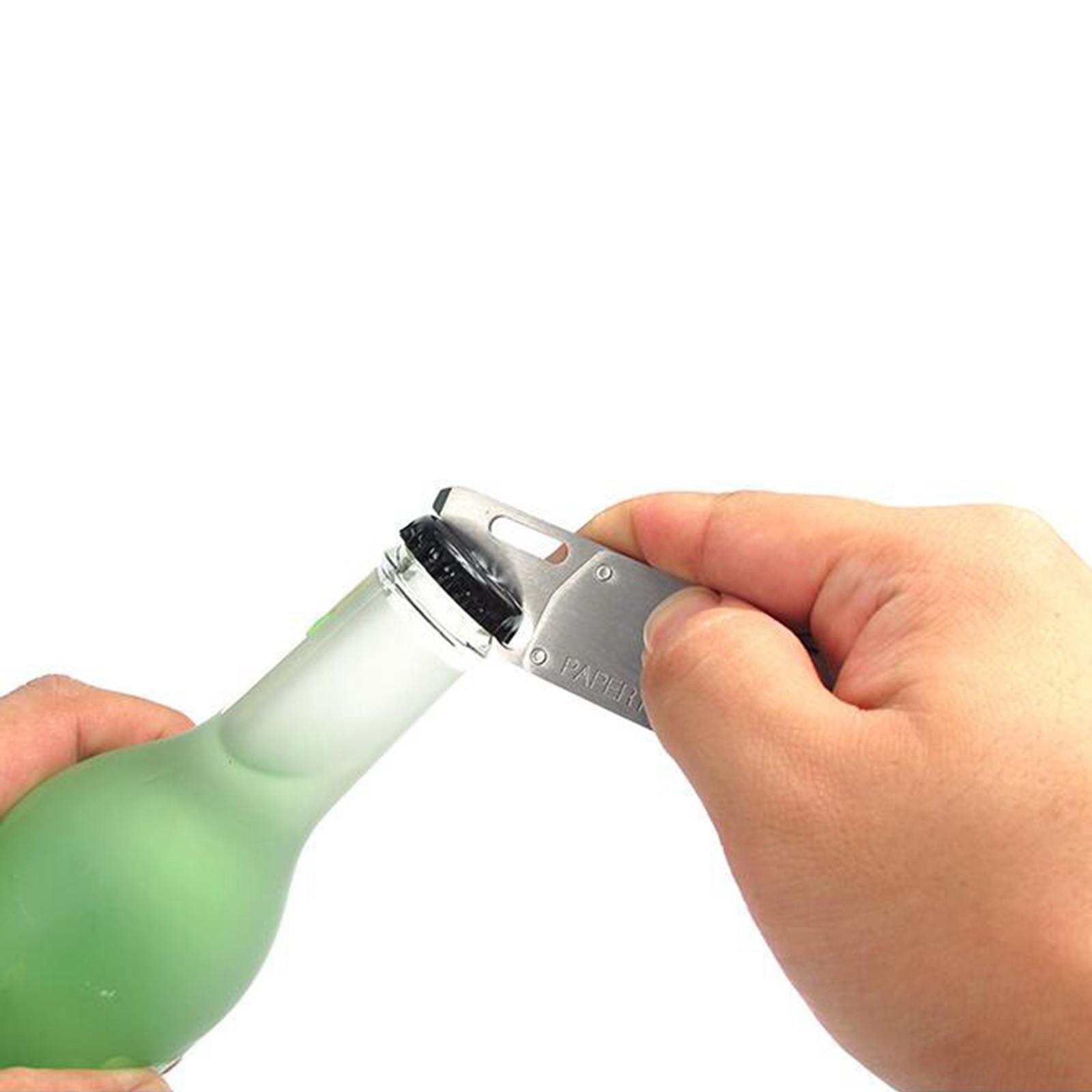 2-5pack Utility Pocket Knife Box Cutter Keychain Portable Bottle Opener for