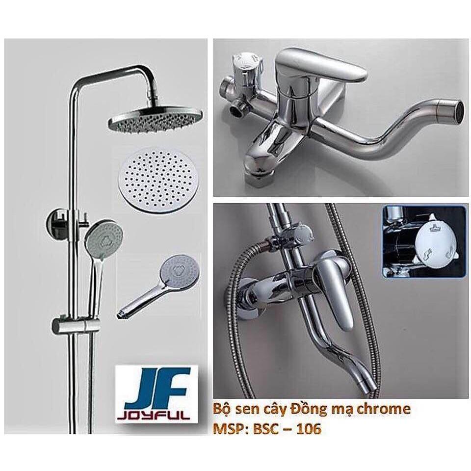 Bộ sen cây bằng đồng mạ chrome 106